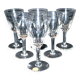 Series of 6 antique wine glasses in blown glass from meisenthal 1900 12.5 cm