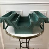 Old blue metal toolbox