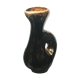Pichet Vallauris tess céramique noire & dorée vintage