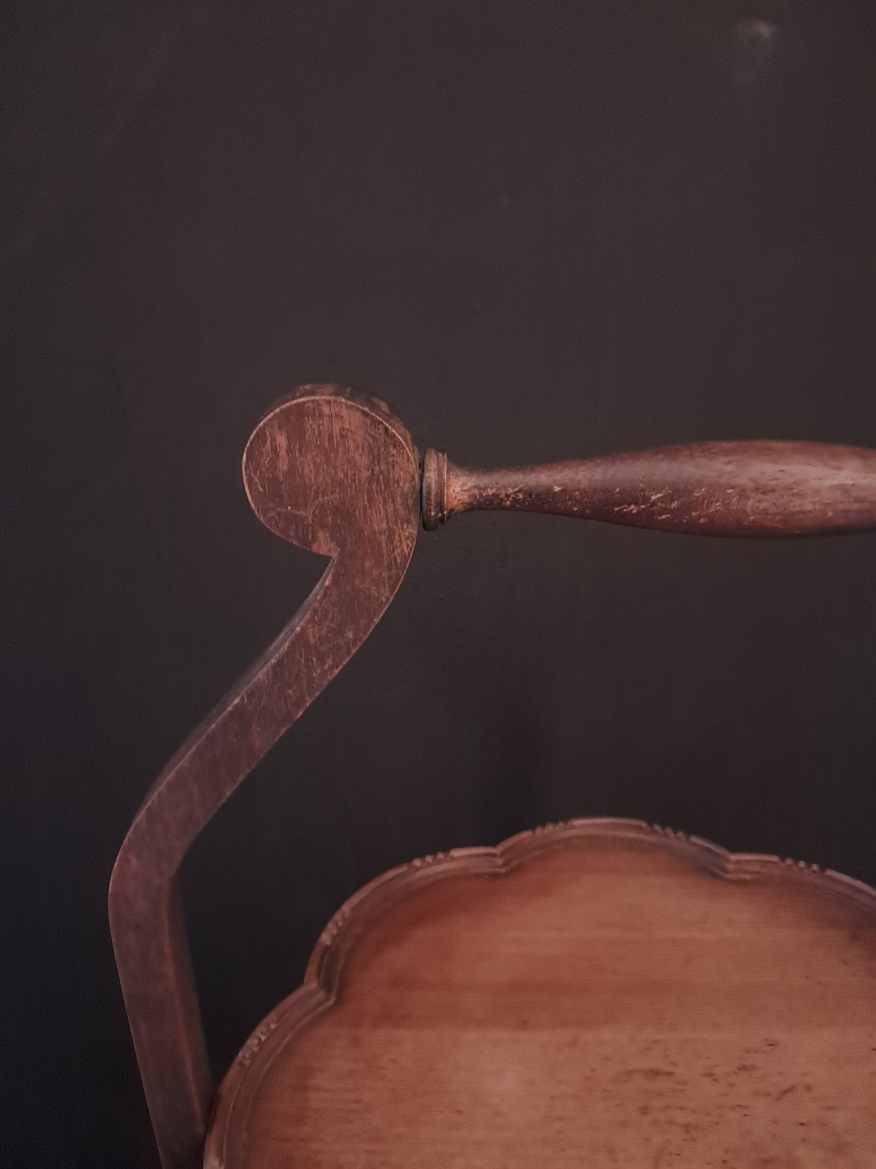 Wooden Foldable Treat Display Stand With Three Scalloped Shelves