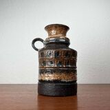 Ceramic vase from the Danish modern mid-century studio, 1960s.