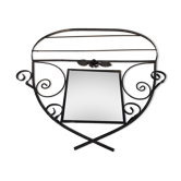 Miroir portemanteau, 60x41 cm