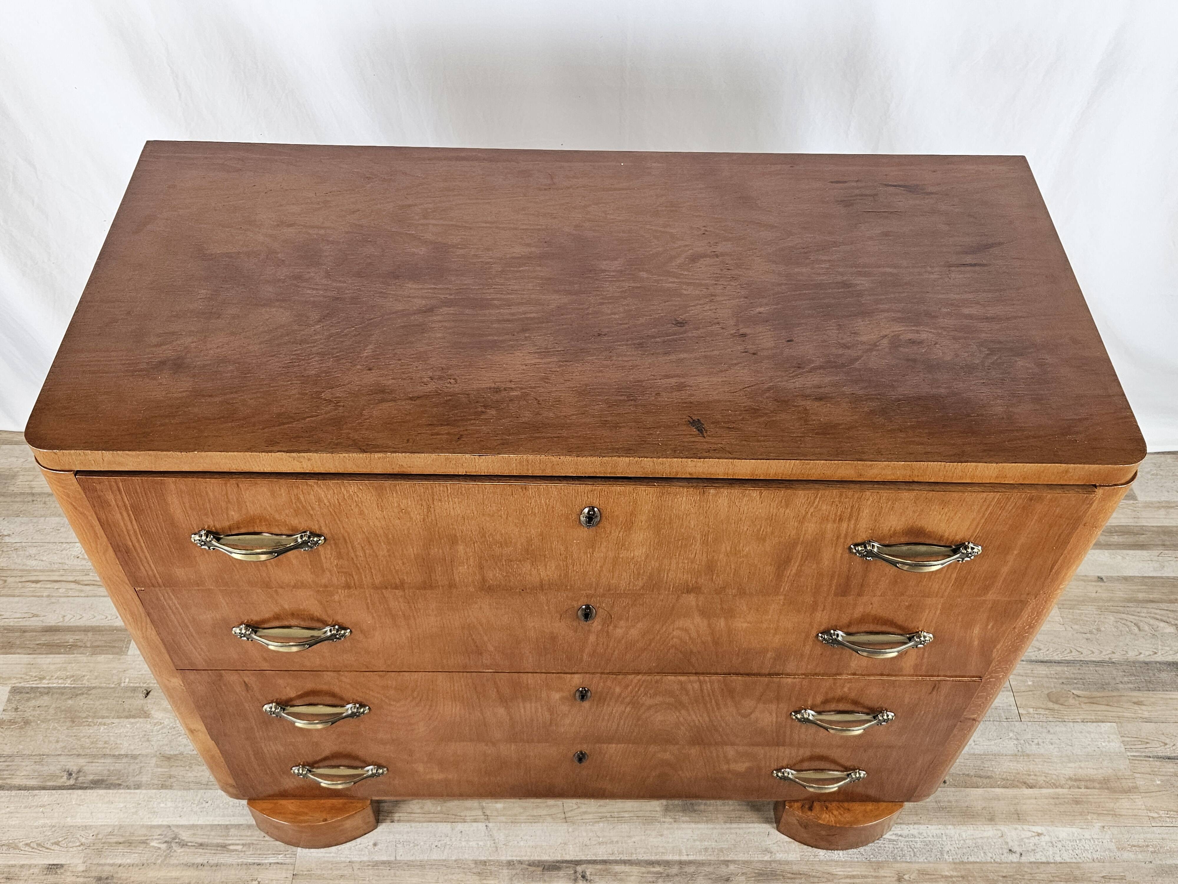 Commode Art Déco à quatre tiroirs