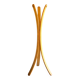 Three-pronged oak coat rack