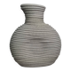 Brutalist textured cement vase, 27 cm