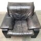 Fauteuil lounge brutaliste allemand postmoderne par Rolf Benz pour Musterring, années 1990