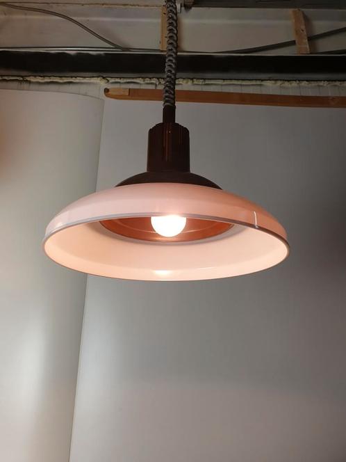 Vintage space-age plastic pendant lamp