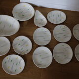 Set of Salins earthenware dishes