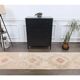 Vintage Turkish Hand-Knotted Beige Peach Runner Rug 89x330