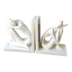 Paire de serre-livres figurines féminines