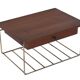 Vintage Floating Wall Shelf With Drawer, Teak String Rack 60's Design