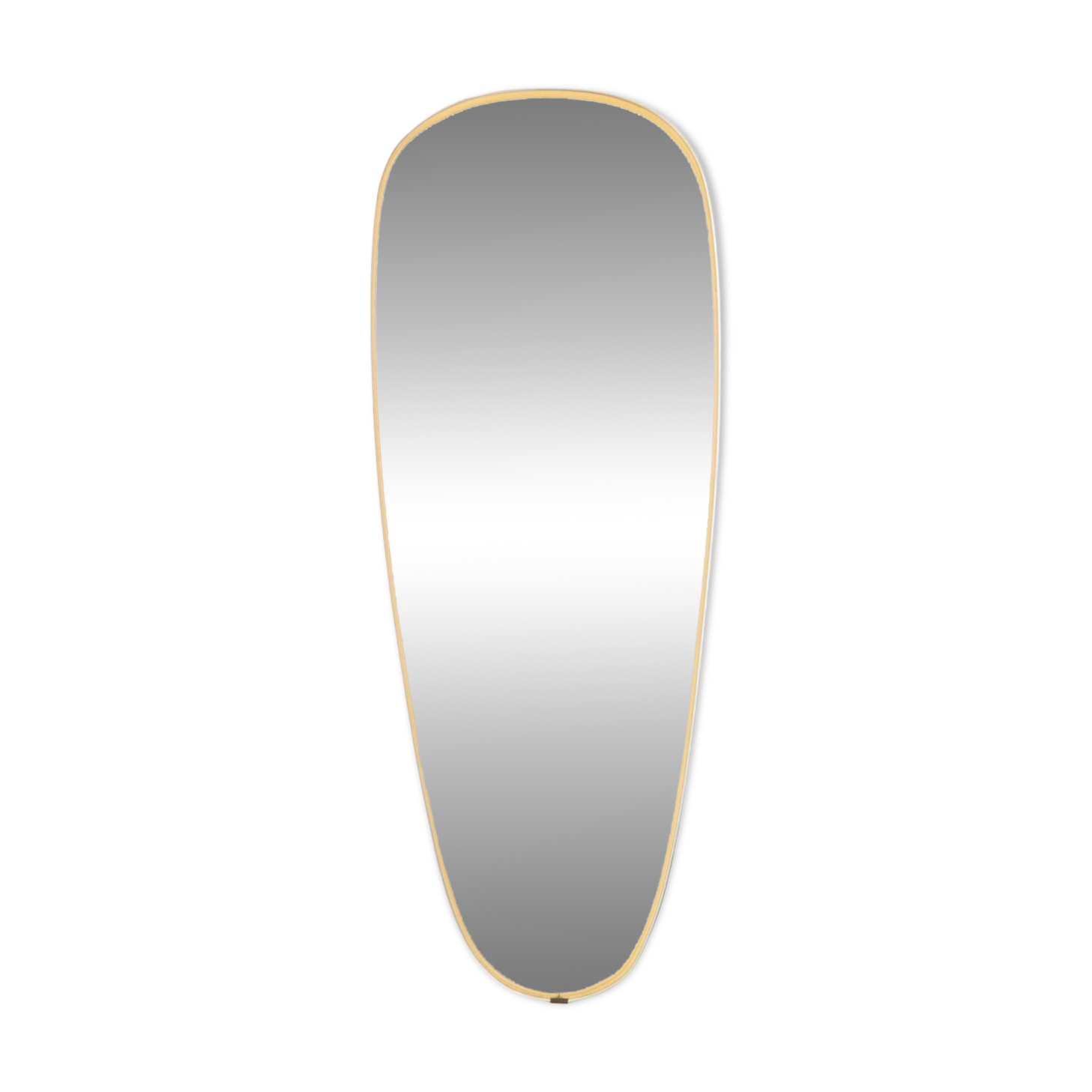 Vintage Rockabilly Freeform Mirror Gold Fifties