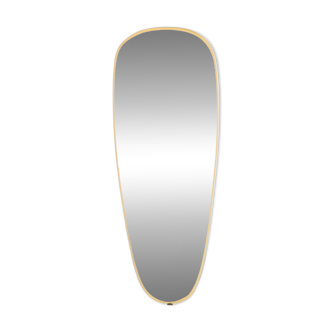 Vintage Rockabilly Freeform Mirror Gold Fifties