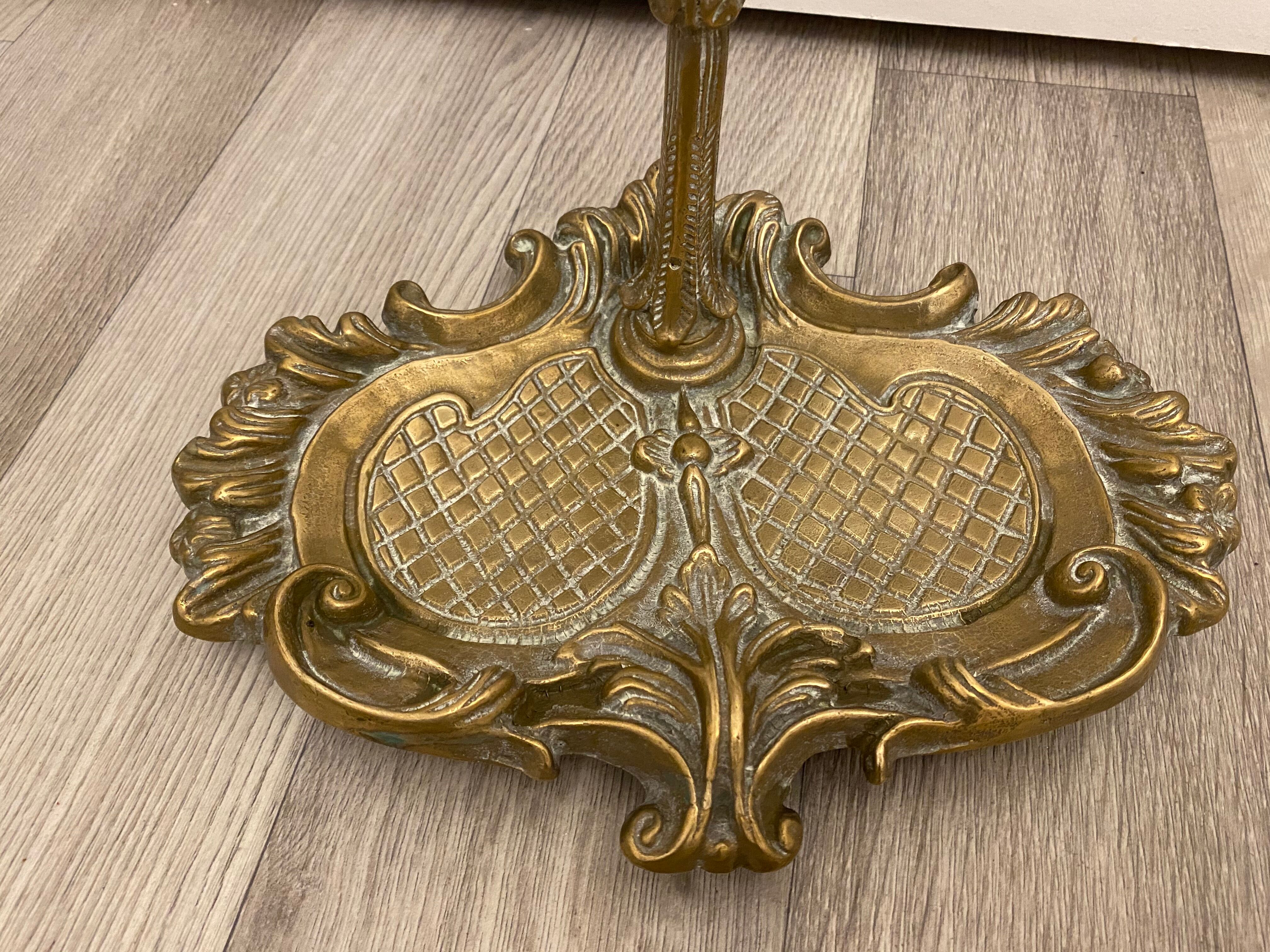 19th-century brass chimney servant Louis Philippe