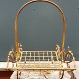 Wrought iron basket with handle large