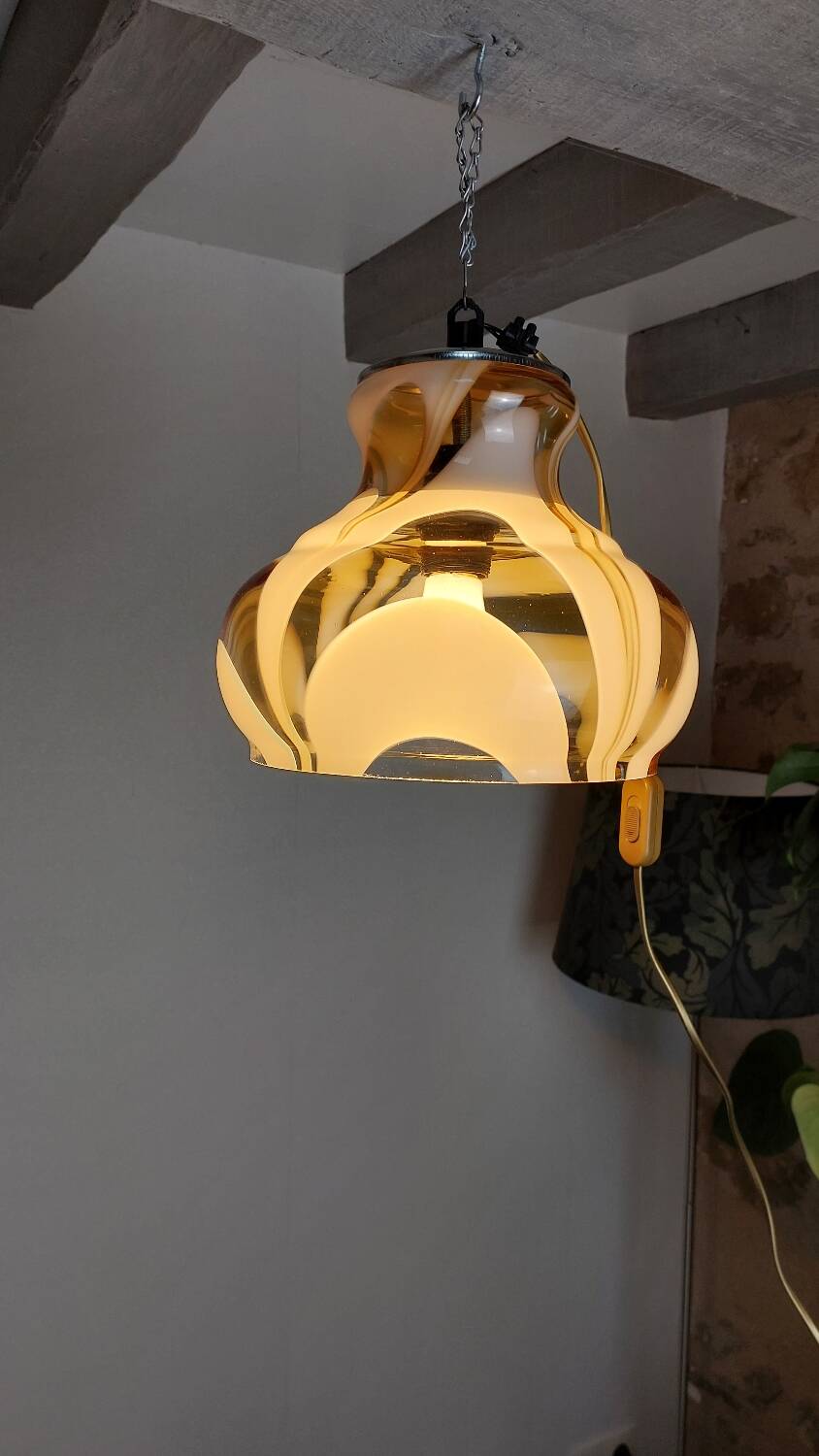 Murano lampshade pendant light