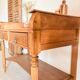 Renovated antique oak hairdresser – Console, desk, entrance furniture, accent furniture, serving table.