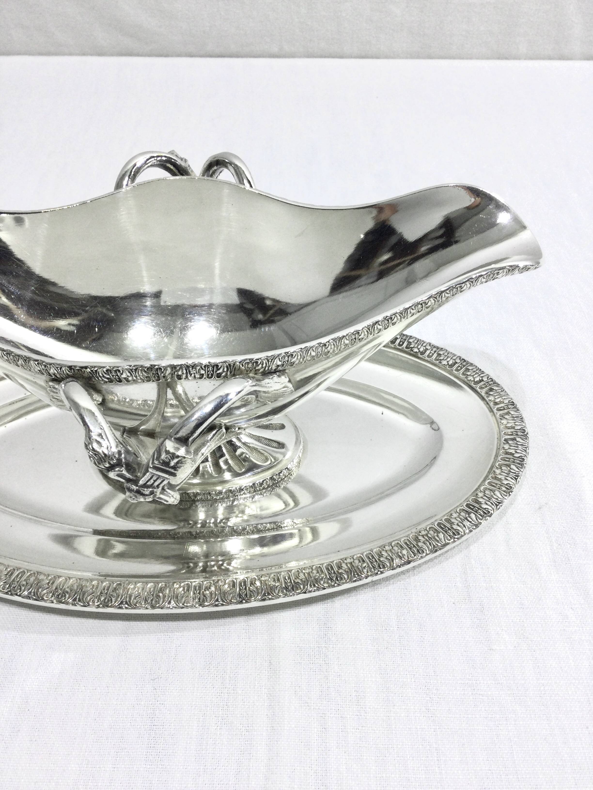Nicolas Bourgeois – Silver Metal Gravy Boat