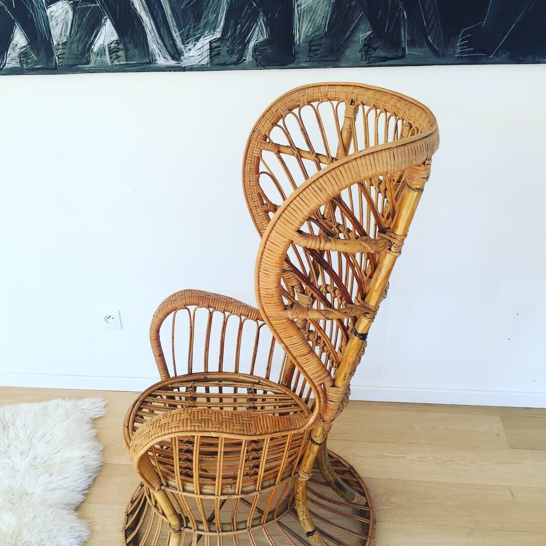 Rattan armchair  Gio Ponti