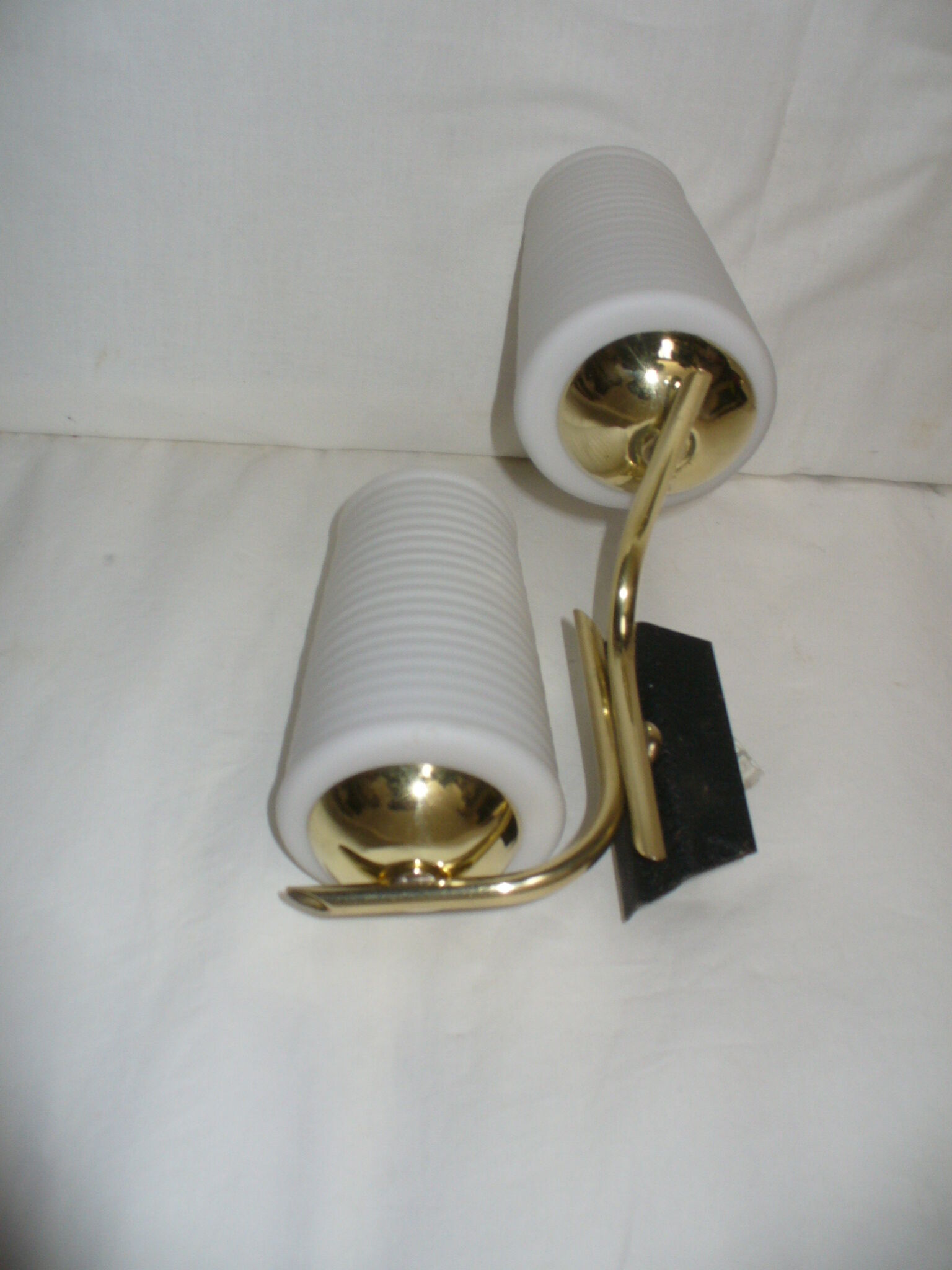 Pair of double wall lamps from the 50s