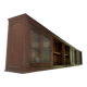 Authentic antique apothecary wall unit – 5 metres – solid wood