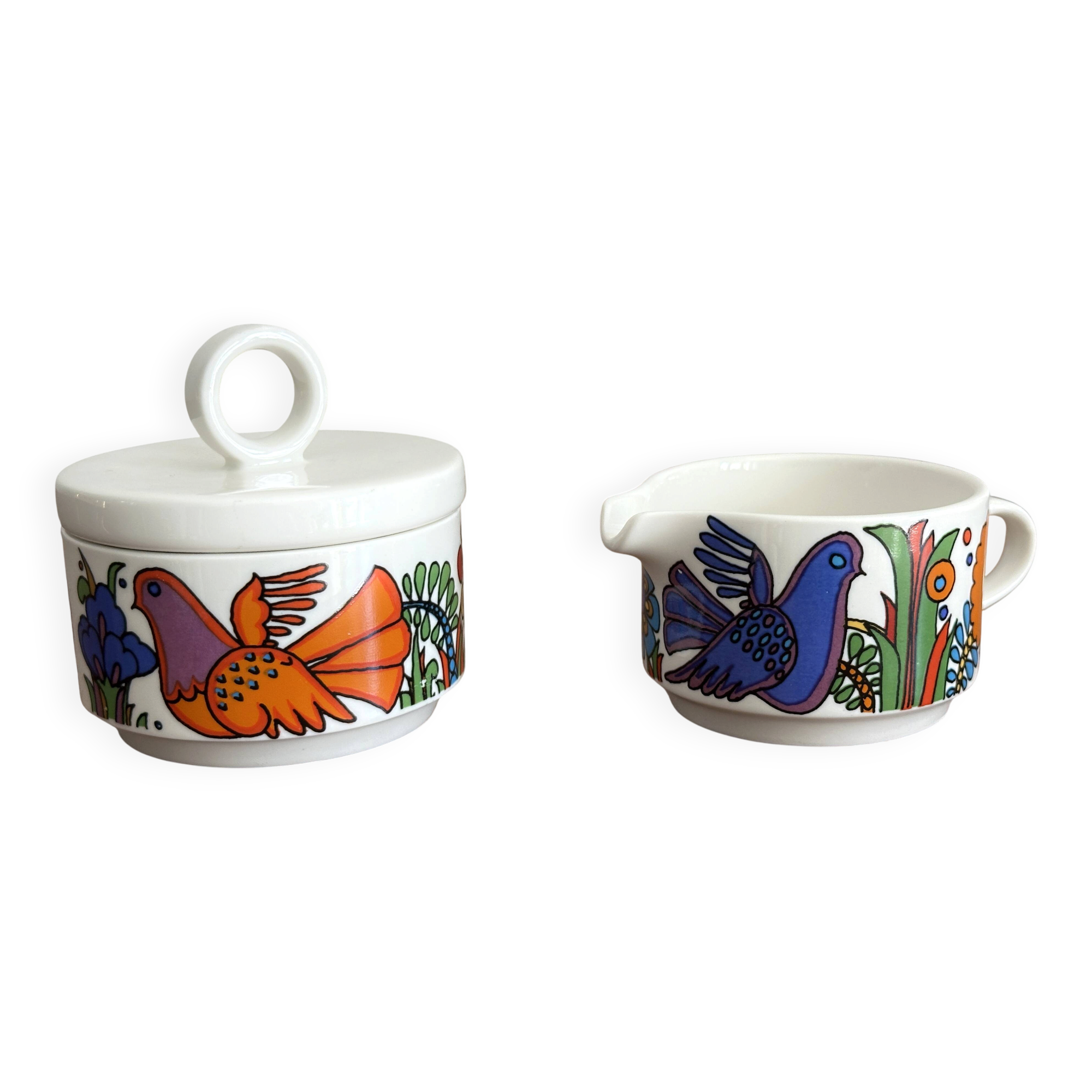 Sugar bowl and cream jug Villeroy & Boch model Acapulco - As new condition