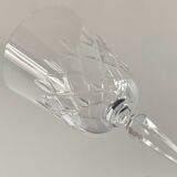 6 crystal wine glasses, 1980