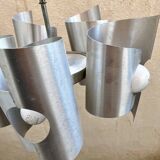 Space age aluminum pendant chandelier