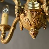 Bronze chandelier with 4 arms of light