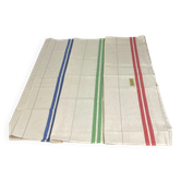 Trois torchons multicolores neufs en toile de Cholet 100% coton 