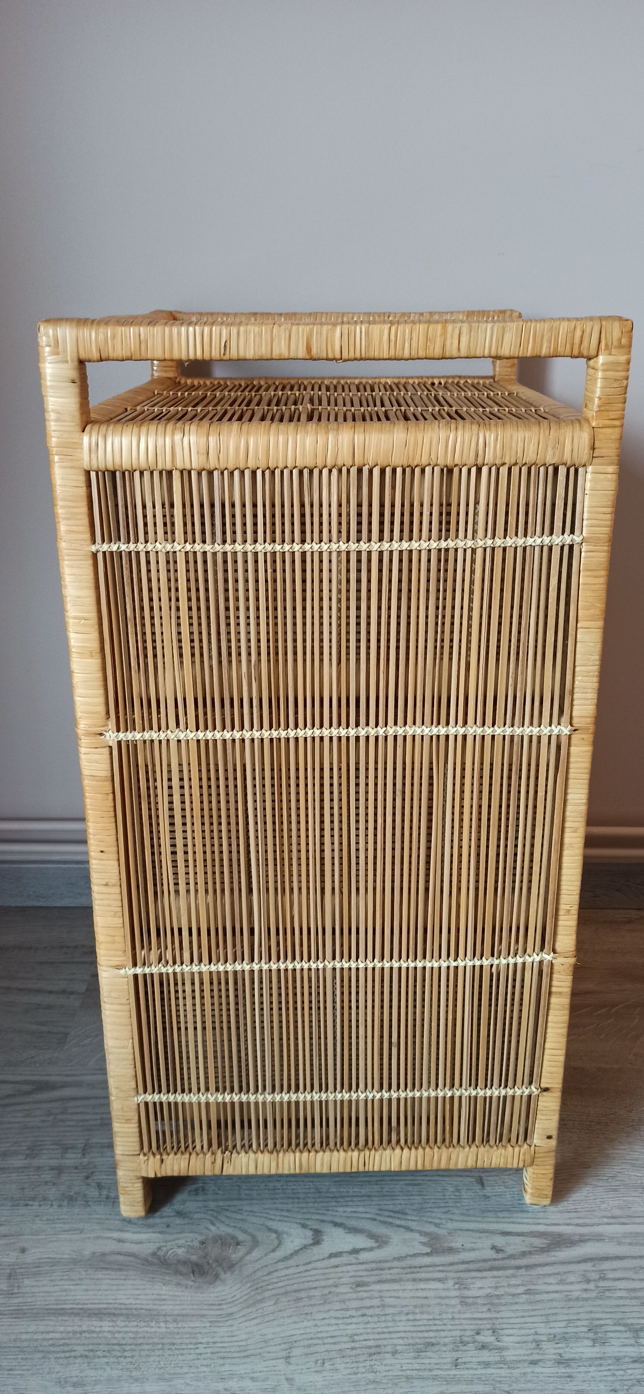 Extra cabinet 3 wicker rattan drawers