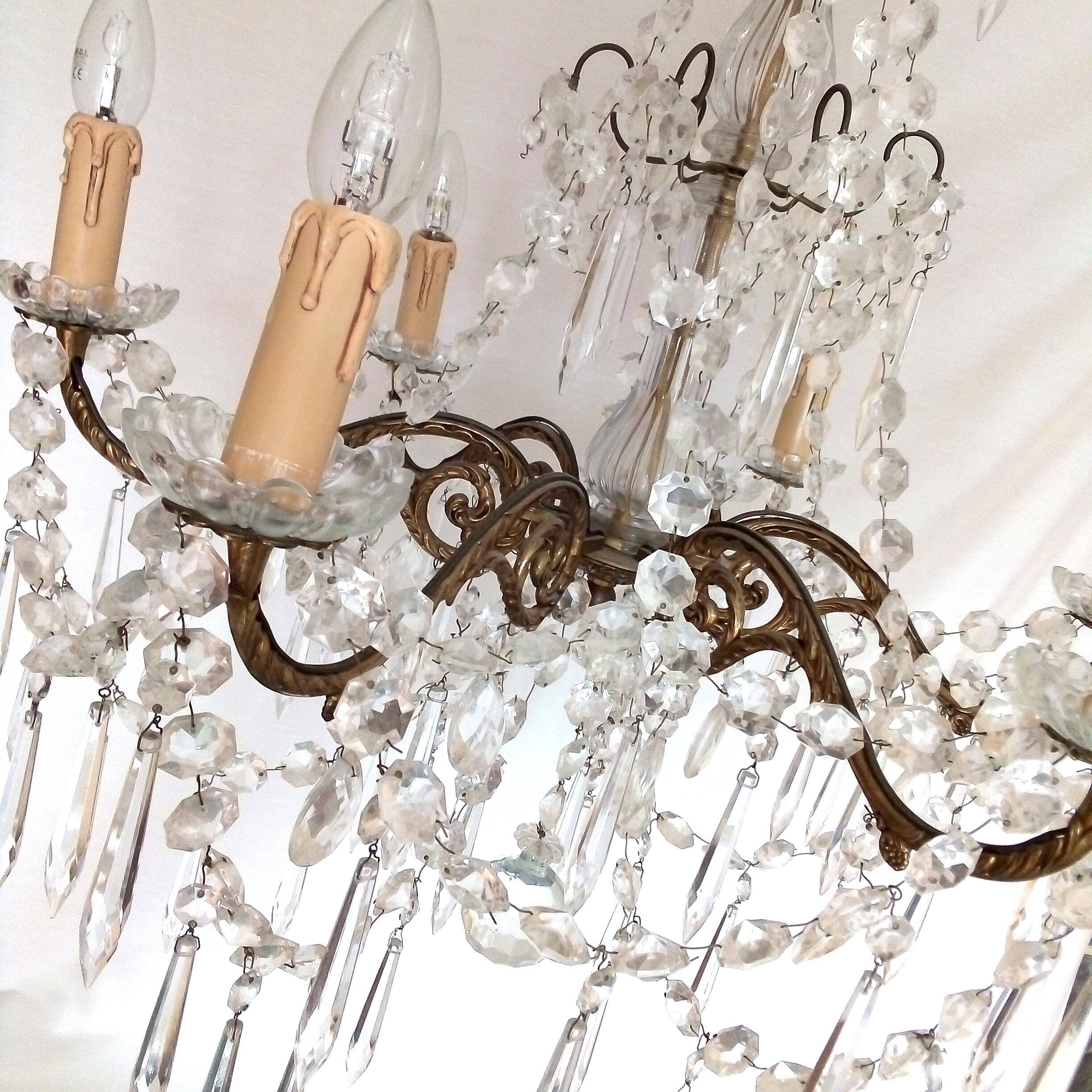 Bronze crystal chandelier style - Haussmanian - chic decor