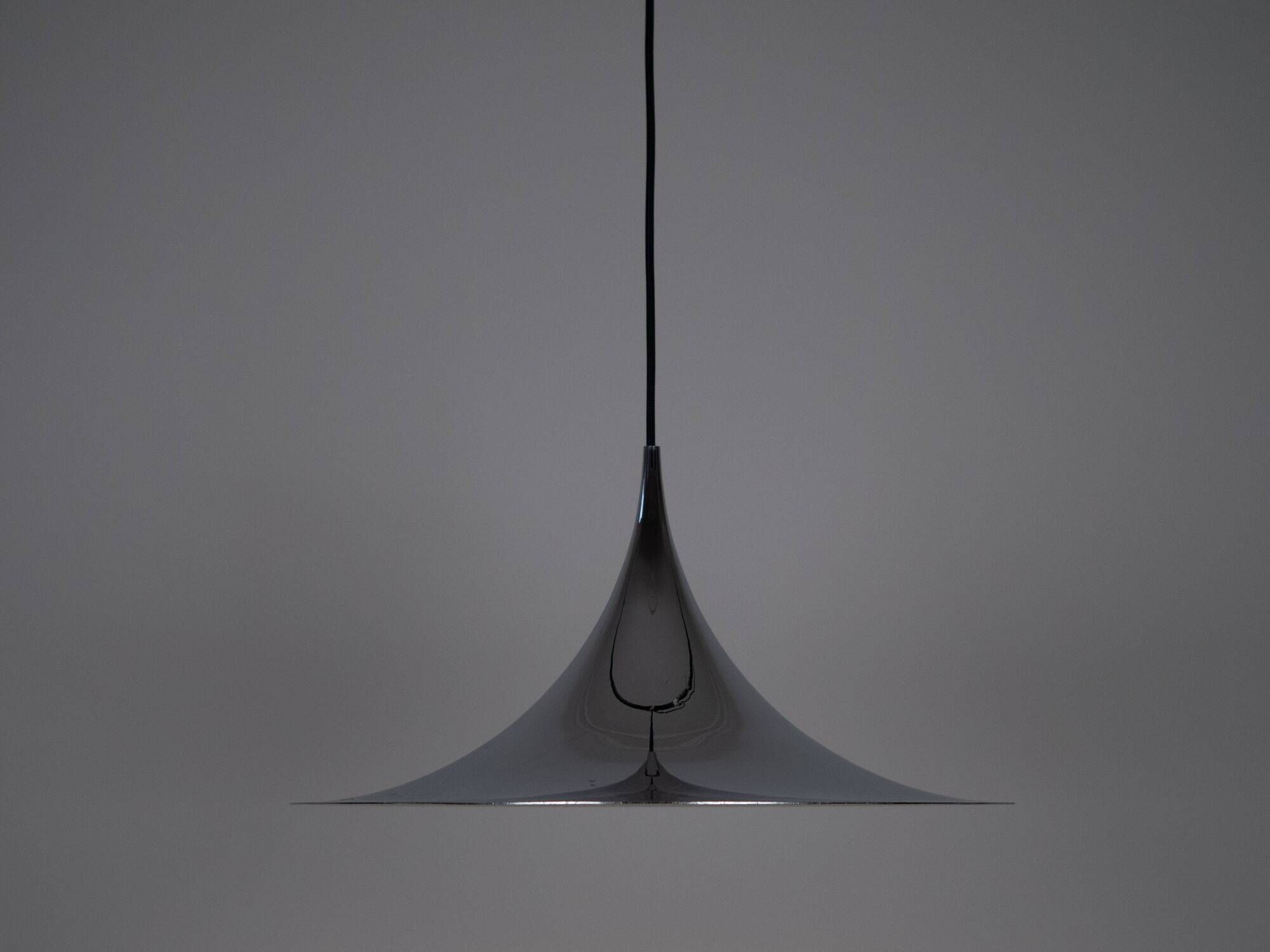 Danish vintage pendant lamp Semi by Bonderup and Thorup, 1968