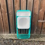 4 chaises pliantes vintage 80's