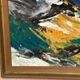 Original Swedish Oil on Cardboard – "Mountains" by Svendolf Carlsson – Signed – Vintage and Framed – 70 × 45 cm (27.6" × 17.7")