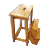 Pine stepladder stool
