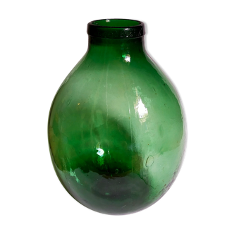 Dame-Jeanne oval canister with wide vintage collar