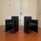 Mario Bellini - pair of BREAK 401 leather armchairs for CASSINA