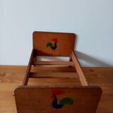 Wooden doll bed