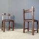 Vintage brutalist dining chairs set of 11 - 1960s