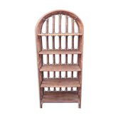 Rattan bookcase shelf