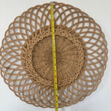 Rattan sun mirror