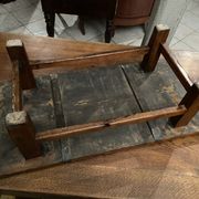 Table basse, Japon XIXe en bois massif, type Chabudai