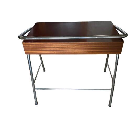 Bureau tubulaire chromé années 50-60