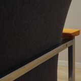 Grey armchair, Danish design, 1960s, designer: Sigvard Bernadotte, manufacturer: France & Son