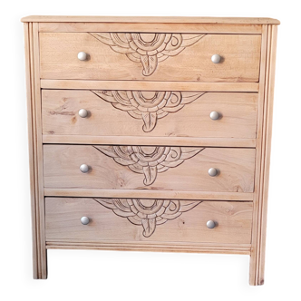 Vintage art deco chest of drawers