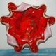 Multi-layer Murano pocket emptier encrusted with gold glitter
