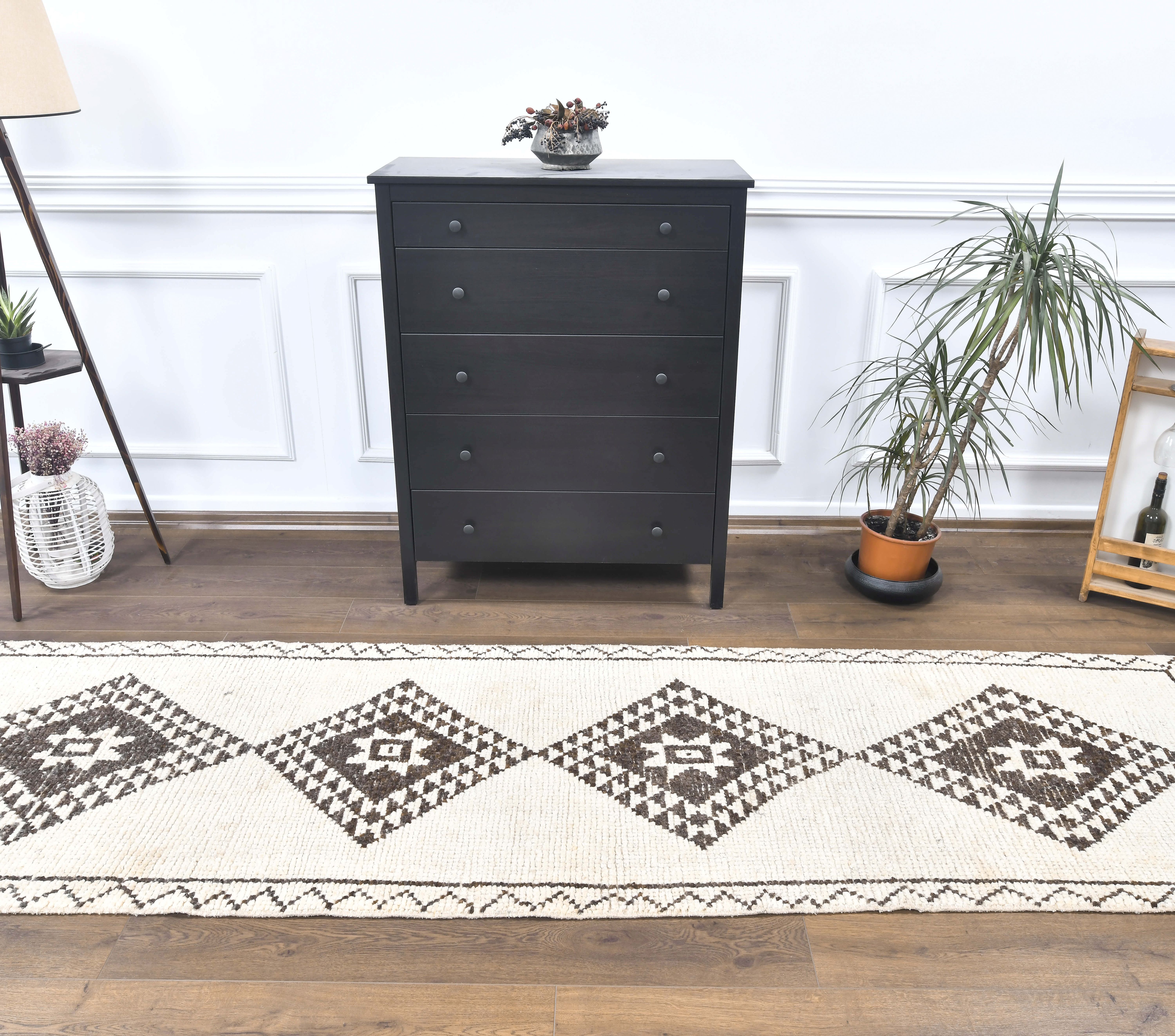 Vintage Turkish Kilim Runner - 340x90cm