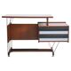 Small wooden desk with metal structure, Italy, 1960s.