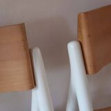 4 two-tone 80's chairs